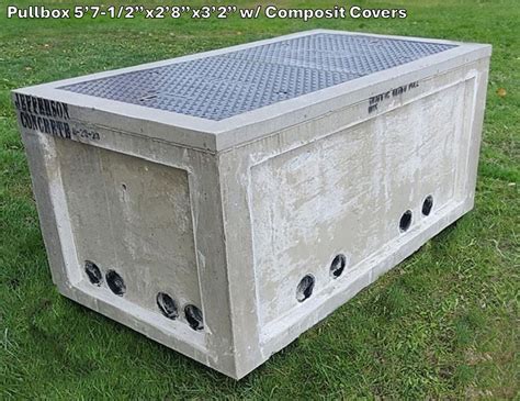 concrete in ground electrical box|underground concrete electrical pull box.